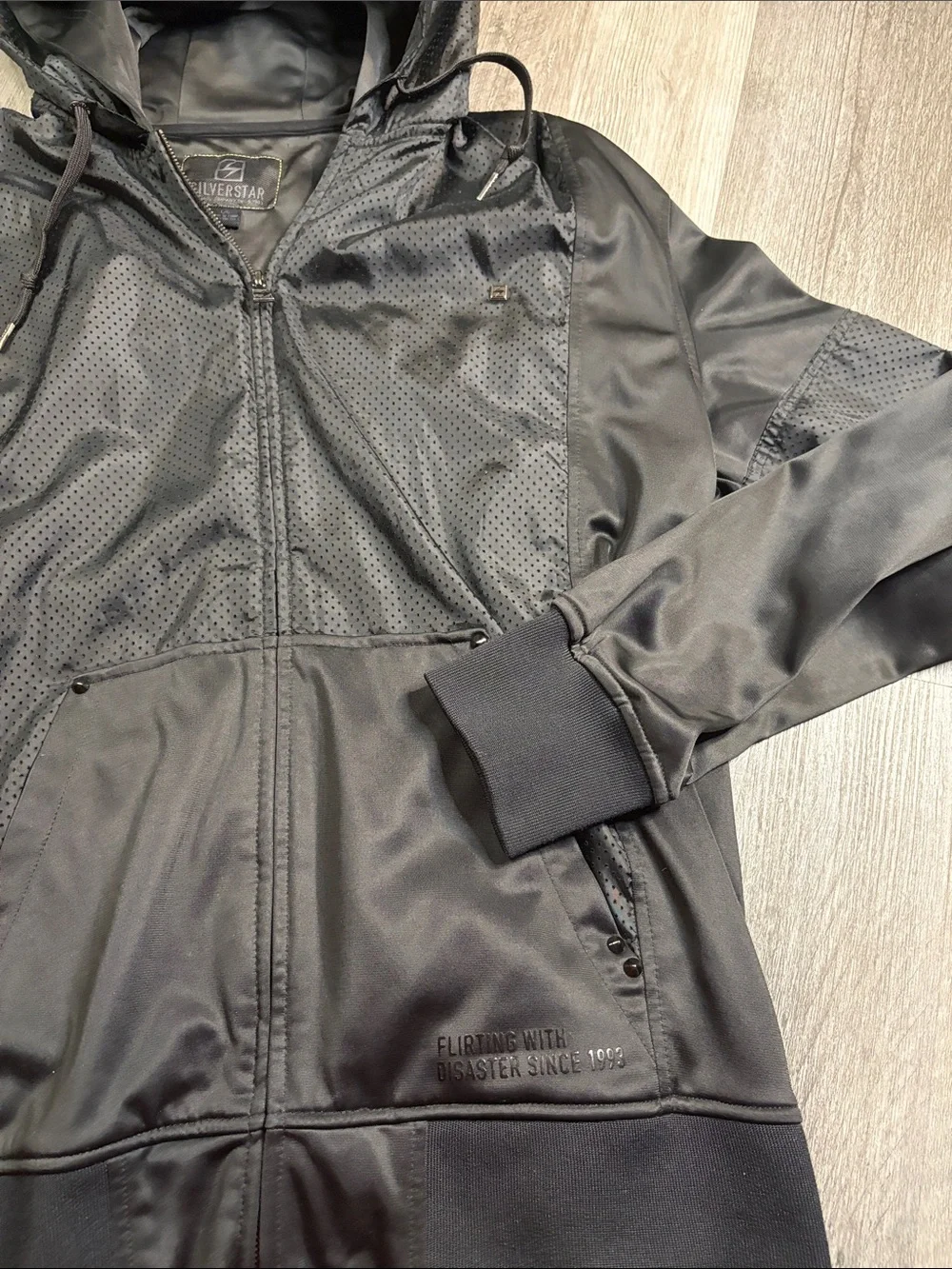 Men's Black Performance Hooded Jacket by Starter